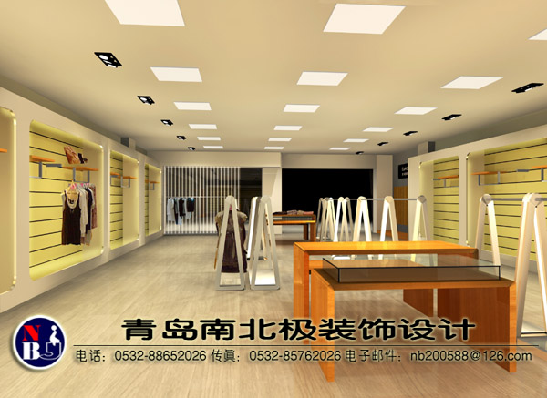 青岛EUIOMODA女装店铺效果图设计角度2方案