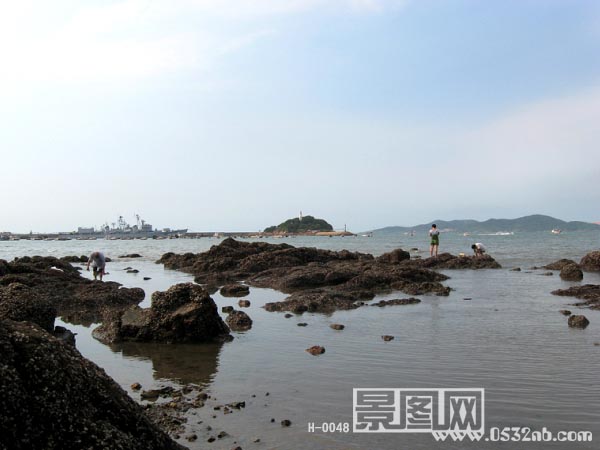 青岛栈桥风景-小青岛